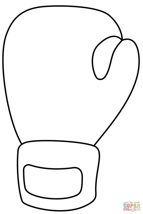 Boxing Glove Emoji coloring page | Free Printable Coloring Pages