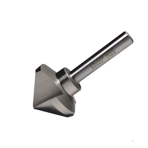 CHAZAIDL 3 Flute 90 Degree HSS Chamfering Tool Bit (18 mm ...