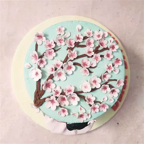 Cherry Tree Cake | Sakura Cake | Cherry Blossoms Cake – Liliyum ...