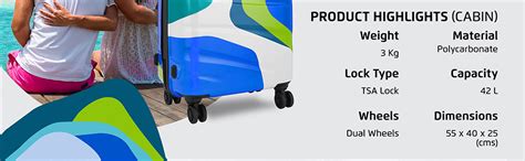 Safari Chroma Plus Hard Luggage - Printed : Amazon.in: Fashion