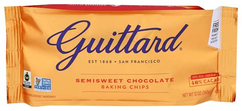 Guittard Chocolate Semi Sweet Baking Chips, Semi Sweet Chocolate, 12 ...