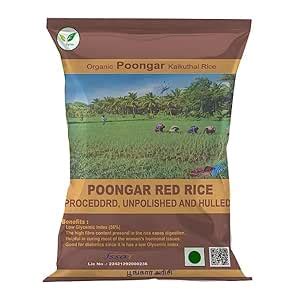 Iagrifarm Organic Poongar Rice - 1 KG - (Women Rice | Traditional Red ...