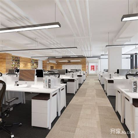 50万元办公空间200平米装修案例_效果图 - 餐饮公司办公室内部装修 - 设计本