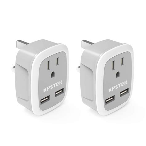 Buy UK Ireland Hong Kong Power Adapter, 2 Pack KPSTEK International ...