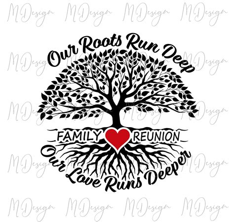Buy Family Reunion Tree SVG – Roots Run Deep Design (digital Download ...