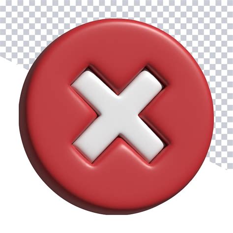 Un x rouge et blanc avec une croix blanche au milieu. | PSD Premium