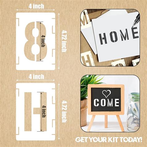 Sokoro 4 inch Interlocking Stencils and 2 with 4 India | Ubuy