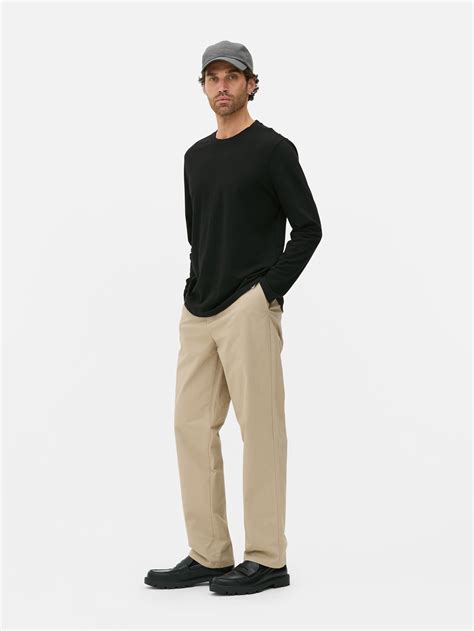 Men's Black Essential Long Sleeve T-Shirt | Primark