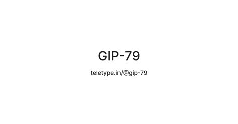 GIP-79 — Teletype