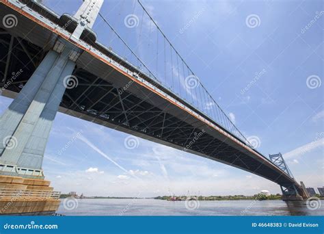 Benjamin Franklin Bridge stock image. Image of benjamin - 46648383