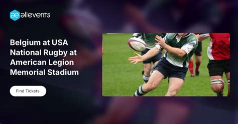 Belgium at USA National Rugby at American Legion Memorial Stadium ...