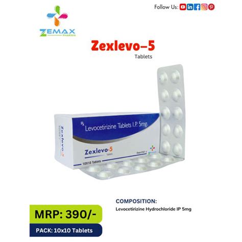 ZEXLEVO-5 Tablets Zemax Pharma
