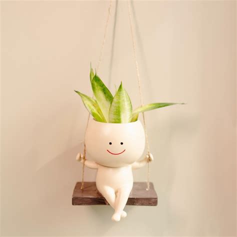 The Happy Hang - Modern Wall Planter for Green Living | Ceramic Planter ...