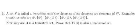 Image result for Transitive Sets Examples
