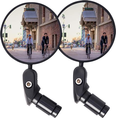 Amazon.com : Bicycle Mirror, 2-Pack Handlebar End Bike Mirror ...