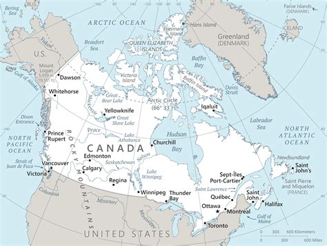Map Of Canada Zoomed In