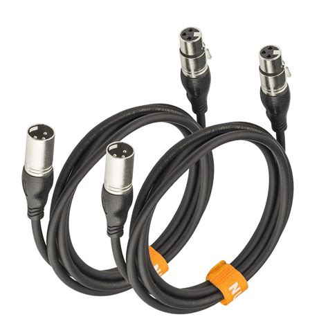 NUOSIYA 6feet Microphone Cable XLR Male to Female Microphone Cable ...