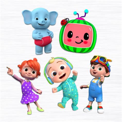 Cocomelon Theme Birthday Party Cutouts – Ezyprints Studio