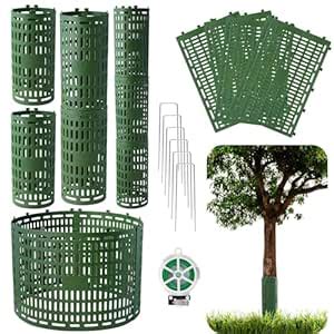 Omirome Tree Guards Trunk Protector, 10-Pack - Slightly Larger Size ...