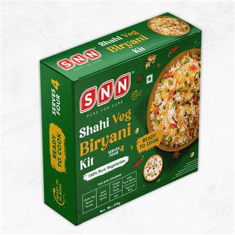 Savor the Richness: Shahi Veg Biryani Kit by SNN Foods