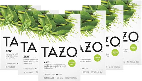 Amazon.com : Tazo Zen Filterbag Tea ,20 Count (Pack of 4 ) : Grocery ...