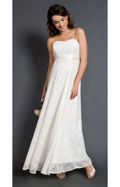 Savona Ivory Maternity Wedding Gown (Long) - Maternity Wedding Dresses, Evening Wear and Party ...