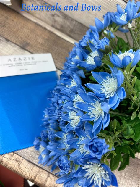 Blue Fake Flowers Blue Jay Azazie Color Faux Flowers Steel Blue Bunch ...