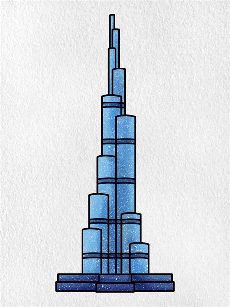 Simple Skyscraper Drawing