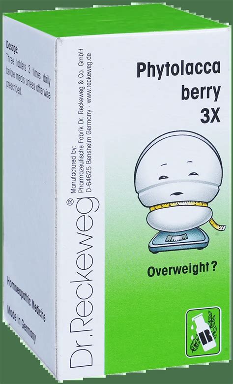 Dr. Reckeweg Phytolacca Berry Trituration Tablet 3X