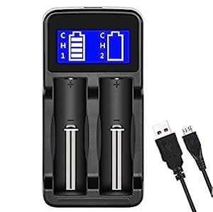 THINK3 LCD Display Universal Intelligent USB Dual Battery Charger for ...