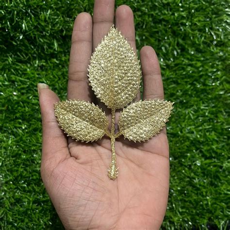 Gold Glitter leaf flower – KnowHowArtCraft