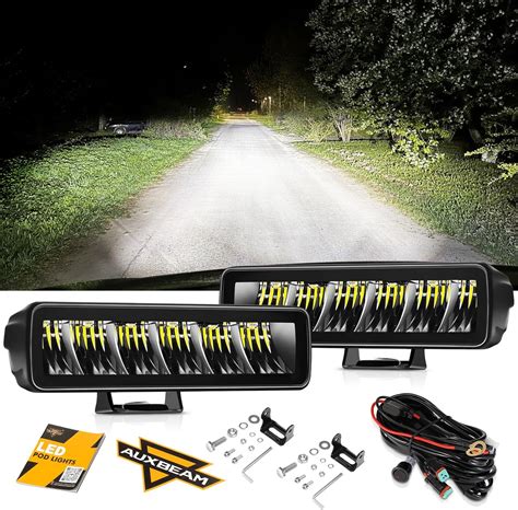 Amazon.com: Auxbeam R4 60W LED Light Pods, 6.3 inch Square Offroad ...