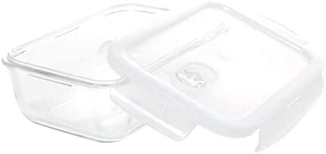 Buy Amazon Brand - Solimo Borosilicate Glass Containers with Air-Vent ...