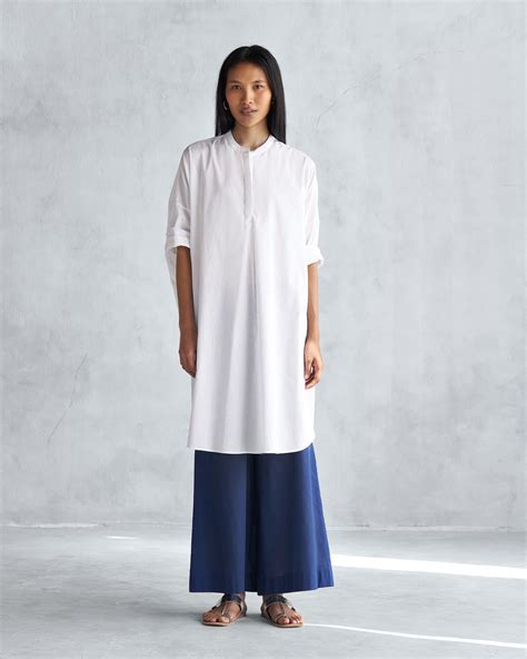 Lazy Sunday Tunic - Navy & Green Printed – Nicobar