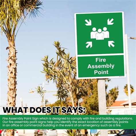 RDLCAR Fire Assembly Point Sign Outdoor, 1mm Rigid India | Ubuy