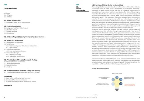 Climate Resilient Water Safety and Security Plan | CEPT - Portfolio