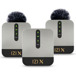 IZI X Dual Channel Wireless Microphone With 120M Range, 16 Hr battery ...