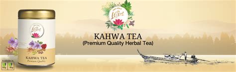 Eight Petals Lotus Kahwa Herbal Tea | Blended with saffron,Almonds ...