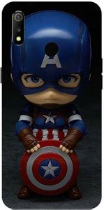 Rockyard Back Cover for realme 3, RMX1825 CAPTAIN, AMERICA, AVENGER ...