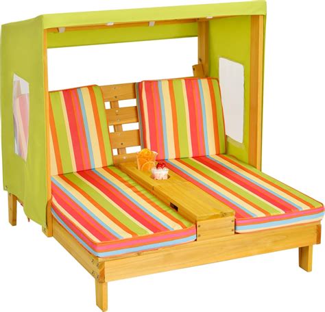 Amazon.com: HONEY JOY Kids Chaise Lounge Chair Outdoor, Toddler Wood ...
