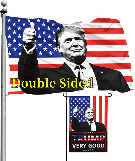 Amazon.com : Hapioen Donald-Trump Very Good Thumbs up American Flag 4x6 ...