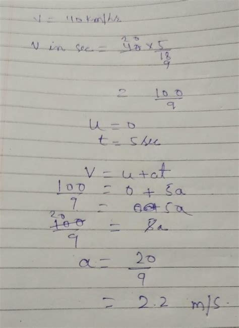 Can someone pls help me? Q. A bike acquires a velocity of 40km per hour ...