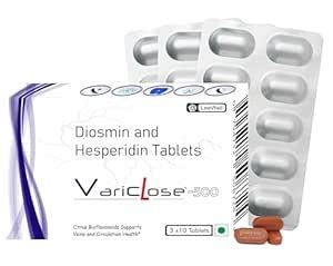 Buy Variclose 500 for Micro Circulation Citrus bioflavonoids Diosmin ...