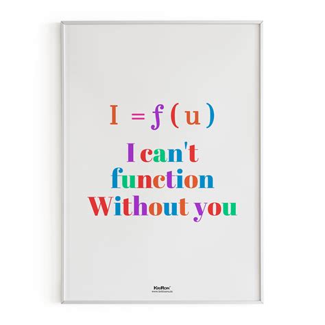 I Can't Function, Math Poster, Kids Room Decor, Classroom Decor, Math ...