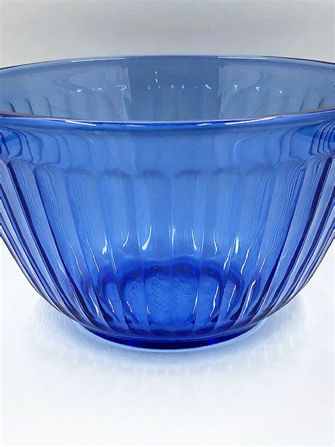 Vintage Cobalt Blue Pyrex Ribbed Glass Mixing Bowls - Etsy