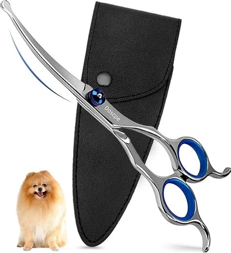 Amazon.com: Doscpe Curved Dog Grooming Scissors 6.69 inches Round Tips ...