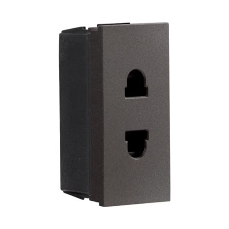 Crabtree Murano 6 A 2 pin socket Grey | mykit | Buy online | Buy ...