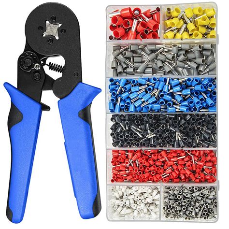 Festnight 1200Pcs Ferrule Crimping Tool Kit Ferrule Crimper Plier Wire ...