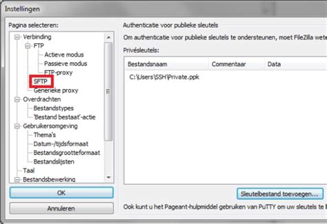 Image result for FileZilla SSH Key
