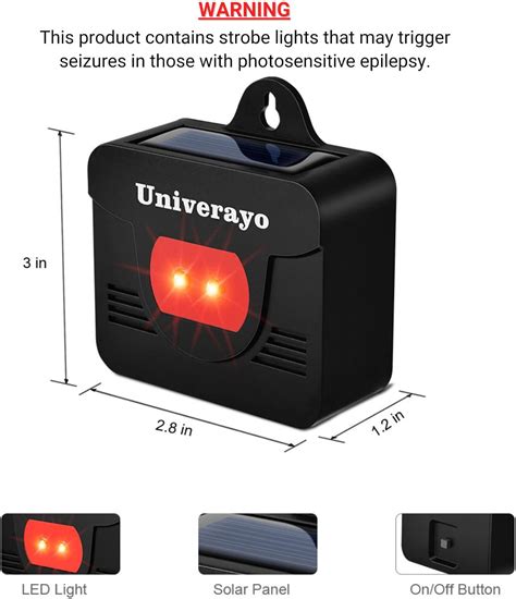 Univerayo Coyote Deterrent Solar Predator Control Lights Skunk India | Ubuy